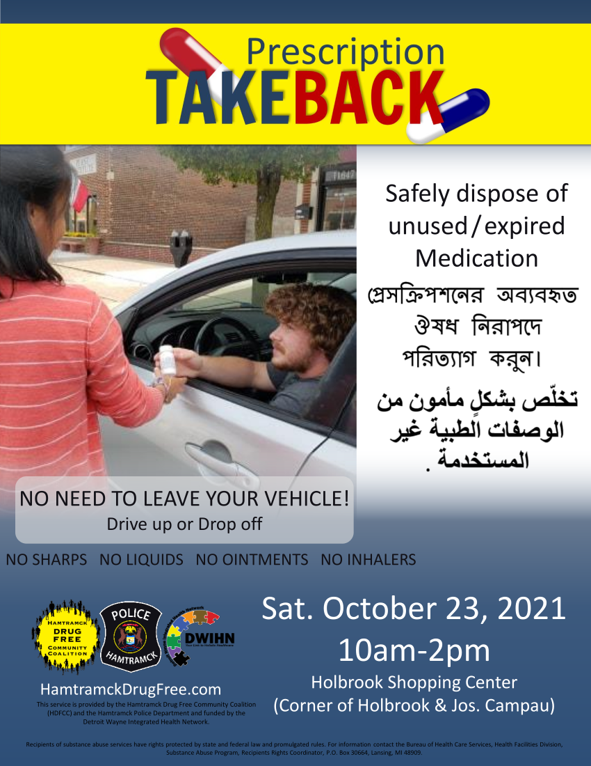 Prescription Take Back October 2021